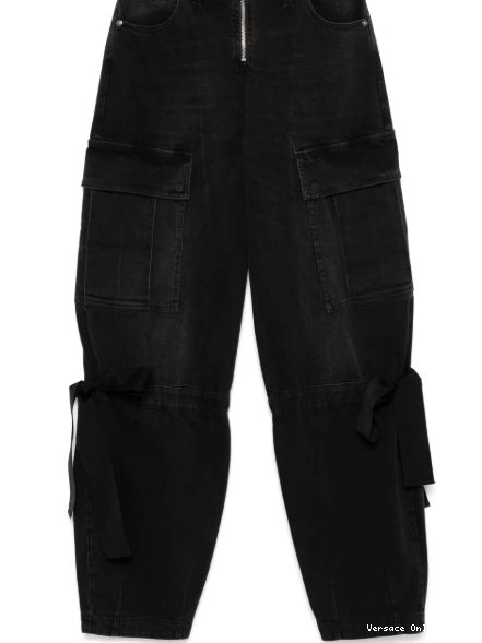 Affordable Couture Jeans ribbon-detail jeans cargo Versace Women 0423